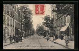 CPA Montrouge, Avenue De La Rèpublique, Vers Bagneux  - Montrouge