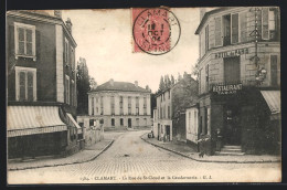 CPA Clamart, La Rue De St-Cloud Et La Gendarmerie  - Saint Cloud