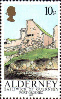 Aldeney-Aurigny Poste N** Yv: 28/31 Fortifications - Alderney