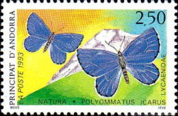 Andorre (F) Poste N** Yv:432/433 Natura Papillons - Unused Stamps
