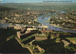72587783 Koblenz Rhein Fliegeraufnahme Mit Deutsches Eck Und Feste-Ehrenbreitens - Koblenz