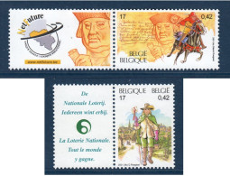 Belgique, België, **, Yv 2991a, 2992, Mi 3046zf, 3047zf, SG 3629, 3630, - Nuevos