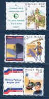 Belgique, België, **, Yv 2992a, 2993a, 2994a, Mi 3047zf, 3048zf, 3049zf, SG 3630, 3631, 3632, - Nuevos