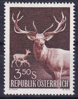 1959. Austria. Red Deer (Cervus Elaphus). MNH. Mi. Nr. 1005 - Unused Stamps