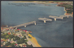 B218 Bridge Postcard, USA, George P. Coleman Memorial Bridge, Yorktown, Carte Postale, Pont - Bruggen