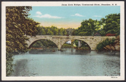 B244 Bridge Postcard, USA, Stone Arch Bridge, Contoocook River, Carte Postale, Pont - Bruggen