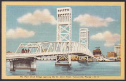 B259 Bridge Postcard, USA, Main Street Bridge, St. John’s River, Carte Postale, Pont - Bruggen