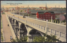 B267 Bridge Postcard, USA, New Mulberry Street Bridge, Harrisburg, Carte Postale, Pont - Bruggen