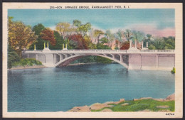 B274 Bridge Postcard, USA, Sprague Bridge, Narragansett Pier, Carte Postale, Pont - Bruggen