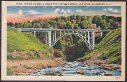 B275 Bridge Postcard, USA, Ravine Bridge, N. C., Carte Postale, Pont - Bruggen