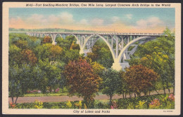 B281 Bridge Postcard, USA, Fort Snelling-Mendota Bridge, Carte Postale, Pont - Ponti