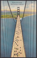 B284 Bridge Postcard, USA, Golden Gate Bridge, San Francisco, Carte Postale, Pont - Ponti