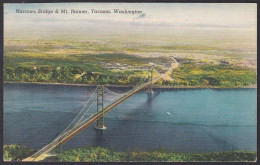 B291 Bridge Postcard, USA, Narrows Bridge, Tacoma, Washington, Carte Postale, Pont - Ponti