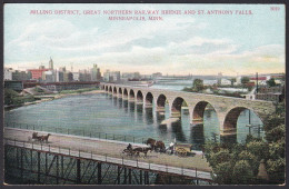 B295 Bridge Postcard, USA, Great Northern Railway Bridge, Minneapolis, Carte Postale, Pont - Ponti