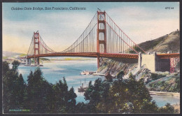 B303 Bridge Postcard, USA, Golden Gate Bridge, San Francisco, Carte Postale, Pont - Ponti