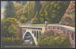 B305 Bridge Postcard, USA, Columbia River Highway, Oregon, Carte Postale, Pont - Ponti