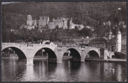 B324 Bridge Postcard, Germany, Neckar River, Heidelberg, Carte Postale, Pont - Ponti