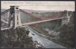 B330 Bridge Postcard, Great Britain, Suspension Bridge, Clifton, Carte Postale, Pont - Ponti