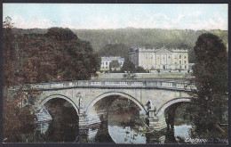 B335 Bridge Postcard, Great Britain, Chatsworth House, Carte Postale, Pont - Ponti