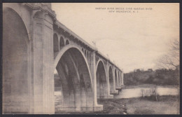 B341 Bridge Postcard, USA, Raritan River Bridge, New Brunswick, Carte Postale, Pont - Bruggen