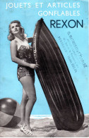 Publicité REXON - Jouets Gonflables - Bateau Piscine Matelas Ballon ... 1950 - - Otros & Sin Clasificación