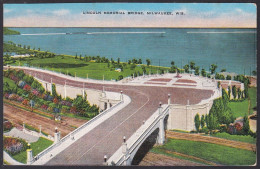 B357 Bridge Postcard, USA, Lincoln Memorial Bridge, Milwaukee, Carte Postale, Pont - Bruggen