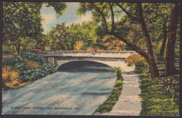 B380 Bridge Postcard, USA, Bean Creek, Riverside Park, Indianapolis, Carte Postale, Pont - Bruggen