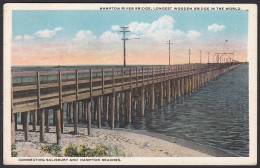 B383 Bridge Postcard, USA, Hampton River Bridge, Carte Postale, Pont - Bridges