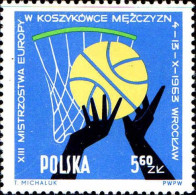 Pologne Poste N** Yv:1289 Mi:1423 Basket-ball (Petit Def.gomme) - Nuovi