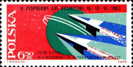 Pologne Poste N* Yv:1283 Mi:1417 Vostok V & VI (sans Gomme) - Unused Stamps