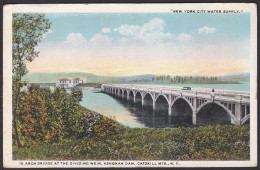 B389 Bridge Postcard, USA, Arch Bridge, Ashokan Dam, Catskill, Carte Postale, Pont - Bridges
