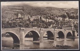 B402 Bridge Postcard, Germany, Heidelberg, Castle, Carte Postale, Pont - Bruggen