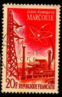 France Poste Obl Yv:1204 Mi:1248 Centre Atomique De Marcoule (TB Cachet Rond) 6-11-1958 - Used Stamps