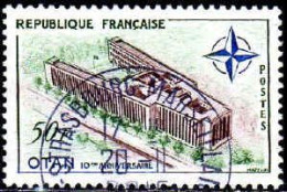 France Poste Obl Yv:1228 Mi:1272 10.Anniversaire De L'OTAN (TB Cachet Rond) (Thème) - Used Stamps