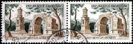 France Poste Obl Yv:1130 Mi:1165 St-Rémy Les Antiques Paire (TB Cachet Rond) - Used Stamps