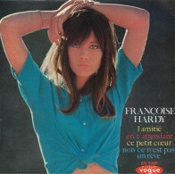 EP 45 RPM (7") Françoise Hardy  "  L'amitié  " - Otros - Canción Francesa