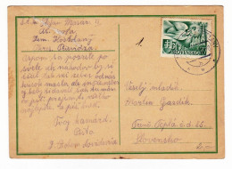 Slovakia Post Card 1942 Kostoľany Slovaquie Slovensko Slovenská Republika - Storia Postale