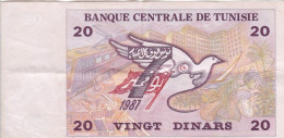 LOT M-53#11 - TUNISIE - BILLET DE 20 DINARS - Tunisia