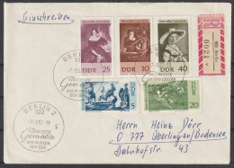 DDR: 1967, Einschreiben- Fernbrief  In BuF, Vermißte Gemälde,  ESoStpl. BERLIN 2 - Storia Postale
