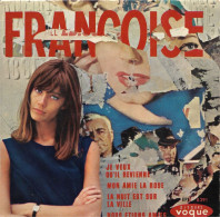 EP 45 RPM (7") Françoise Hardy  "  Je Veux Qu'il Revienne  " - Otros - Canción Francesa