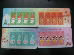 China Hong Kong 2014 Christmas III Stamps Self-Adhesive  / Sticker  S/S - Autres & Non Classés