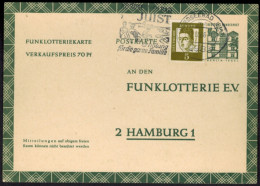 Bund Ganzsache FP 11 Mit ZUF Werbestempel Juist Nach Hamburg 17.12.1966 - Postcards - Used