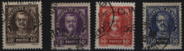 Monaco 116-119 Fürst Louis II. Komplett 40 C Bis 1,50 Fr 1933 Gestempelt - Covers & Documents