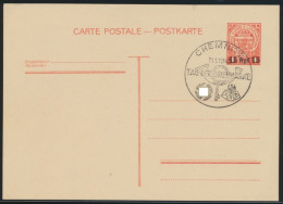 Deutsche Besetzung 2. Weltkrieg Ganzsache Luxemburg Mit SST Chemnitz Briefmarke - Ocupación 1938 – 45