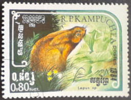 Kampuchea 1984 Lapin Rabbit Yvert 507 O Used - Conigli