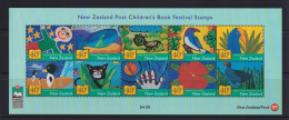 Neuseeland Kleinbogen Kinder Kinderbuchfestival 1192-2001 Kleinbogen Postfrisch - Storia Postale