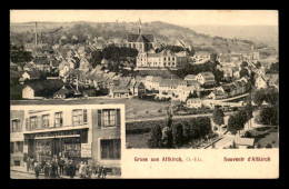 68 - ALTKIRCH - SOUVENIR - VUE GENERALE ET MAGASIN T. EICHENBERGER - JUDAISME ? - Altkirch