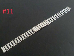 VINTAGE ! 40s'-50s' Crocodile Stainless Steel Watch Bracelet Band (#11) - Horloge: Zakhorloge