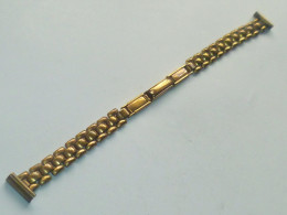 VINTAGE ! 50s'-60s' Beads Gold Tone Expansion Buckle Lady Watch Bracelet Band (#8) - Horloge: Zakhorloge