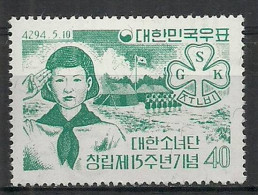 Korea, South  1961 Mi 325 MNH  (ZS9 SKA325) - Neufs